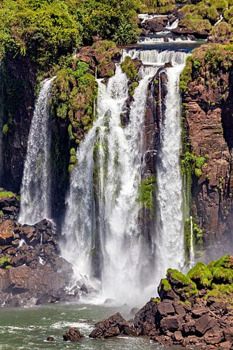 The Iguazu Falls between Argentina and Brazil