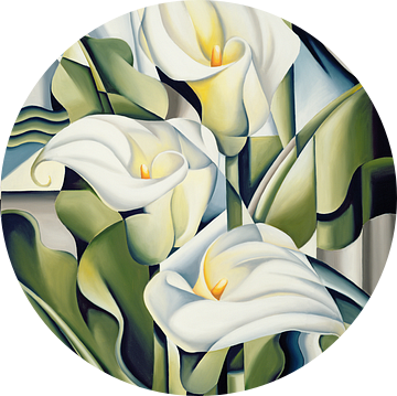 Cubist Lilies van Catherine Abel