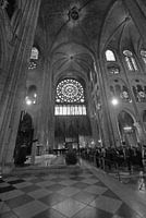 Notre dame Parijs zwart wit