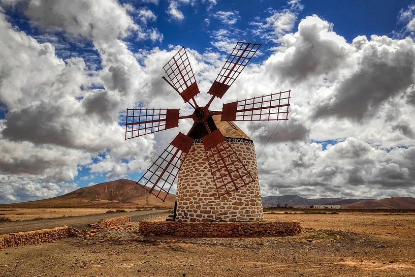 Molino de Tefia (Fuerteventura) van Peter Balan