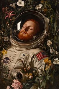 Schlafender Astronaut