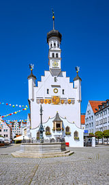 Historische Architektur am Rathausplatz von Photoart-Naegele