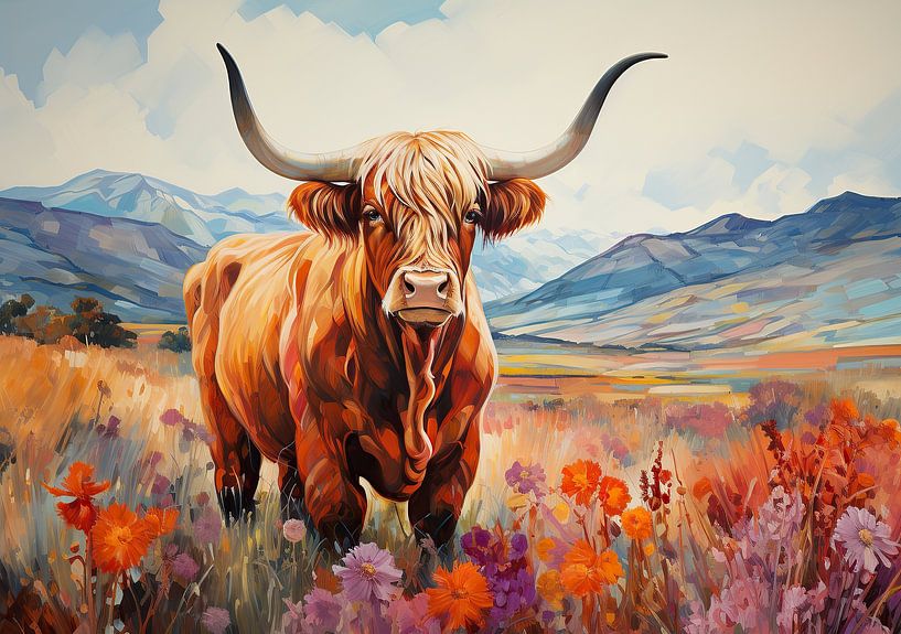 Highland Cow cow Scottish Cattle Scottish Highlander Highland cattle by Niklas Maximilian