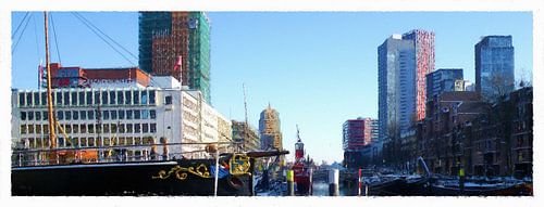 Een doorkijkjennaar de Wijnhaven