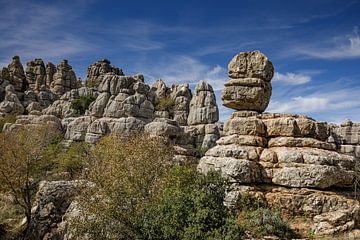 Torcal de Antequera, bijzondere rotsformaties, Spanje.