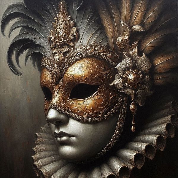 Venetian mask by Nicolette Vermeulen