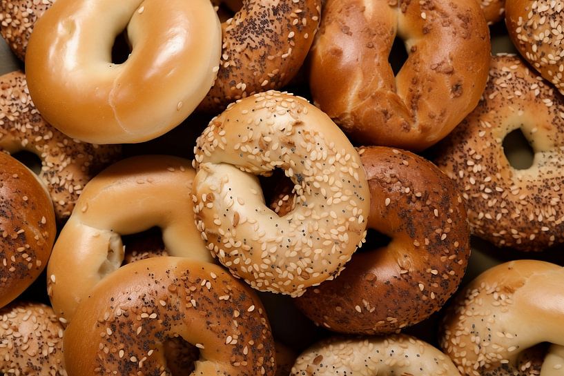bagels with sesame seeds by Jan Bechtum