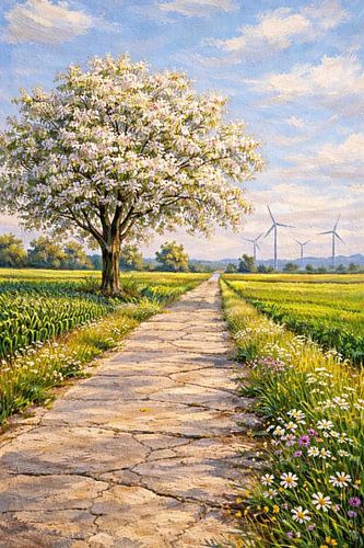 Stiller Frühlingweg durch die Weite von Design by Ricki
