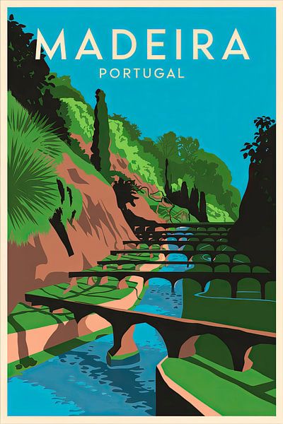 Madeira, Portugal. by Poster Art Shop