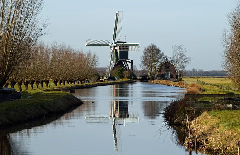 Mühle im Utrechter Dorf Kockengen von Robin Verhoef