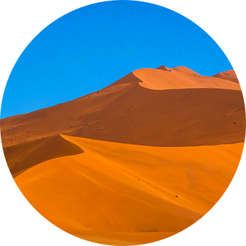 Prachtige lijnen in de rode duinen van de Sossusvlei, Namibie van Rietje Bulthuis