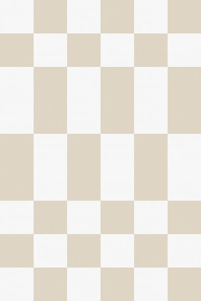 Modern abstract minimalist geometric shapes in beige and white 20. Checkerboard pattern by Dina Dankers