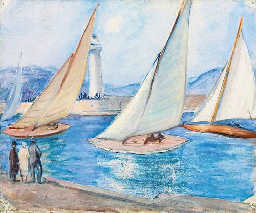Start of the Le Midi regatta, St Tropez (1920s)