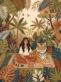 Poster „Jungle Tiger Companion“