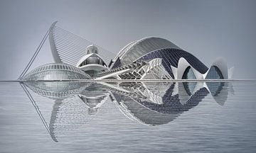 Ciutat de les Arts i les Ciències by Fotografie & Digital Art von Margit Lisa Roeder