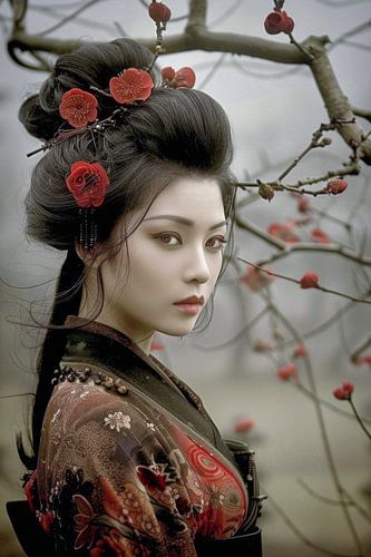 schilderachtig Japans portret