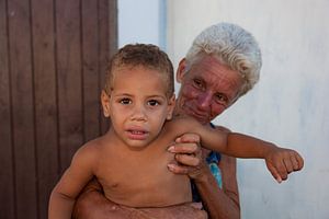 Frau mit Junge
