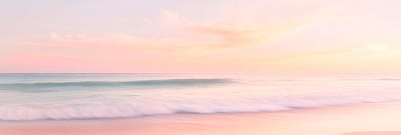 Des vagues douces dans la lumière du matin par Poster Art Shop