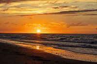 Sunset on the coast of Zeeland