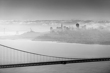 San Francisco behind the bridge by Wim Slootweg