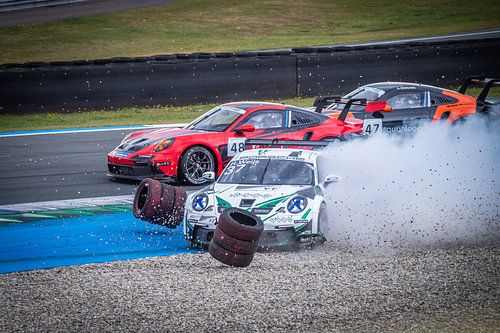 Les choses ne se passent pas toujours bien lors d'une course de Porsche
