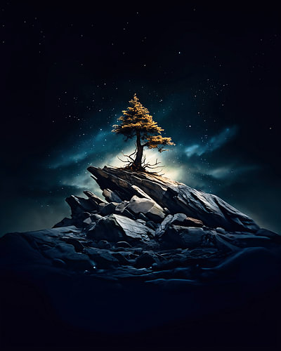 Baum in der Nacht