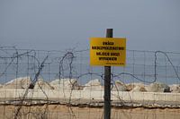 Waarschuwingsbord Westerplatte / znak ostrzegawczy