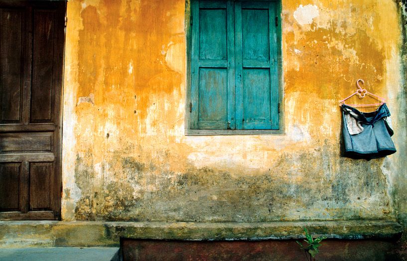 Chinesische Hauswand in Hoi An in Vietnam von Silva Wischeropp