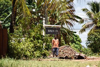 Local du Belize à l'entrée de la jungle b&b