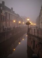 Utrecht in de mist.