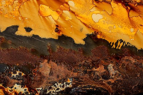 Industrieel landschap roest