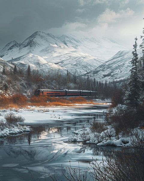 Winterlandschaft von fernlichtsicht