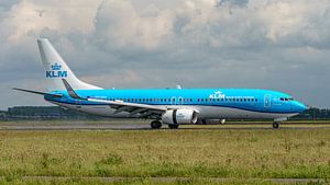 Gelandete KLM Boeing 737-800 Passagierflugzeug.
