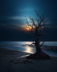 Baum bei Vollmond