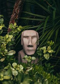 Stone Guardian in the Garden by atiq art