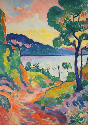 Op Matisse geïnspireerd landschap