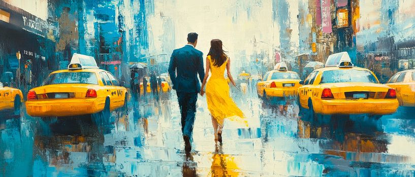 Journée pluvieuse dans une grande ville par Poster Art Shop