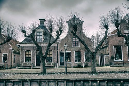 grachtenpanden in Sloten Friesland