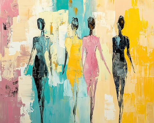 Femmes abstraites Femmes en couleur