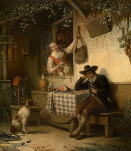 Rustende Jager, Ferdinand de Braekeleer