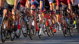 Detail van een wielerwedstrijd (racefiets, symboolafbeelding) van Udo Herrmann