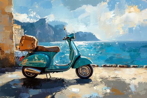 Scooters op het meer