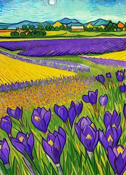 Crocus landscape by Niek Traas