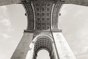 Parijs Arc de Triomphe in perspectief van JPWFoto