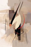 Beige Abstrakt