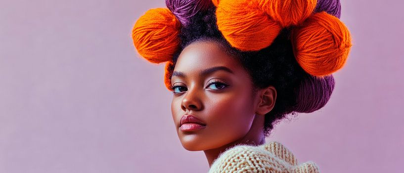 Colourful hair art - Stylish and creative by Poster Art Shop