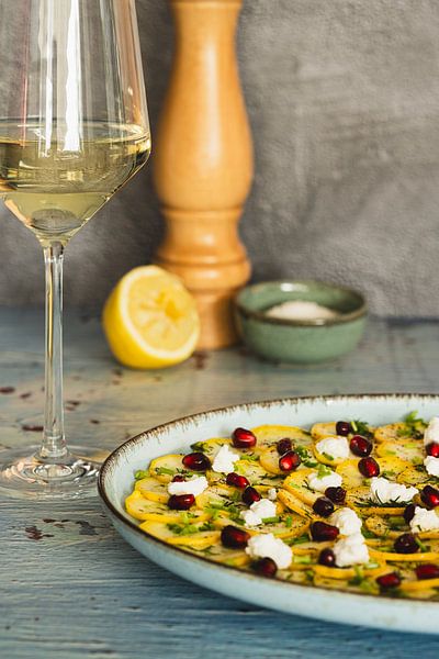 Bild: Carpaccio aus gelben Zucchini von Anouk de Vries