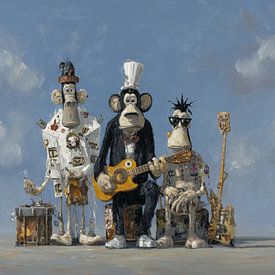 Monkey Band von ARTEO Gemälde