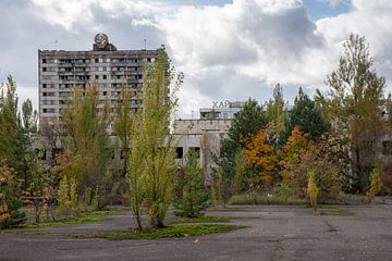 Het centrale plein van Pripyat