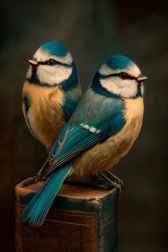 Vintage Blaumeisen von Preet Lambon